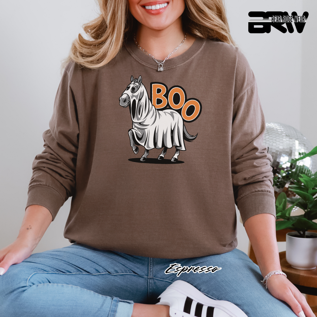 'Horse-Boo' Fall Long Sleeve Tee