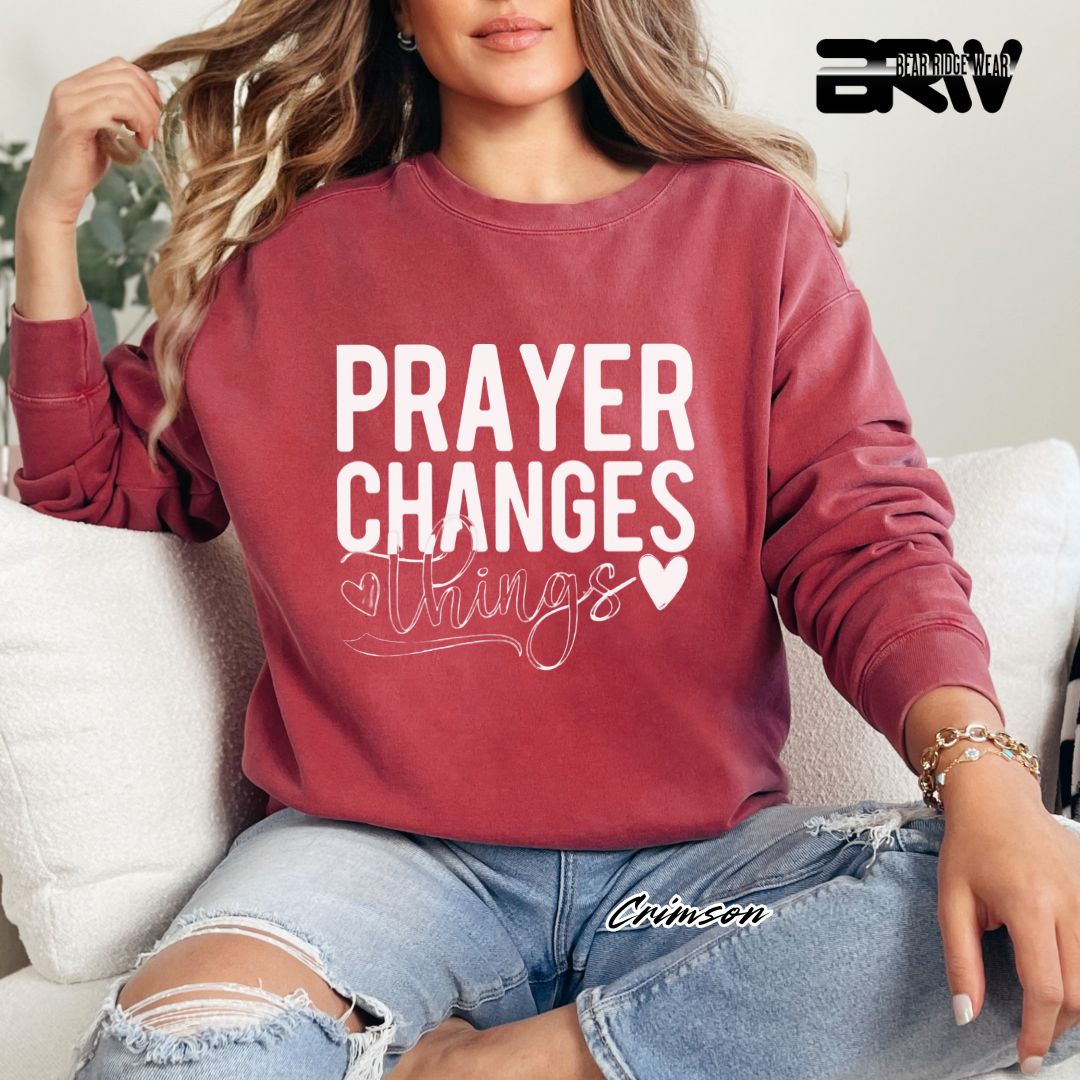 'Prayer Changes Things' Faith Long Sleeve Tee