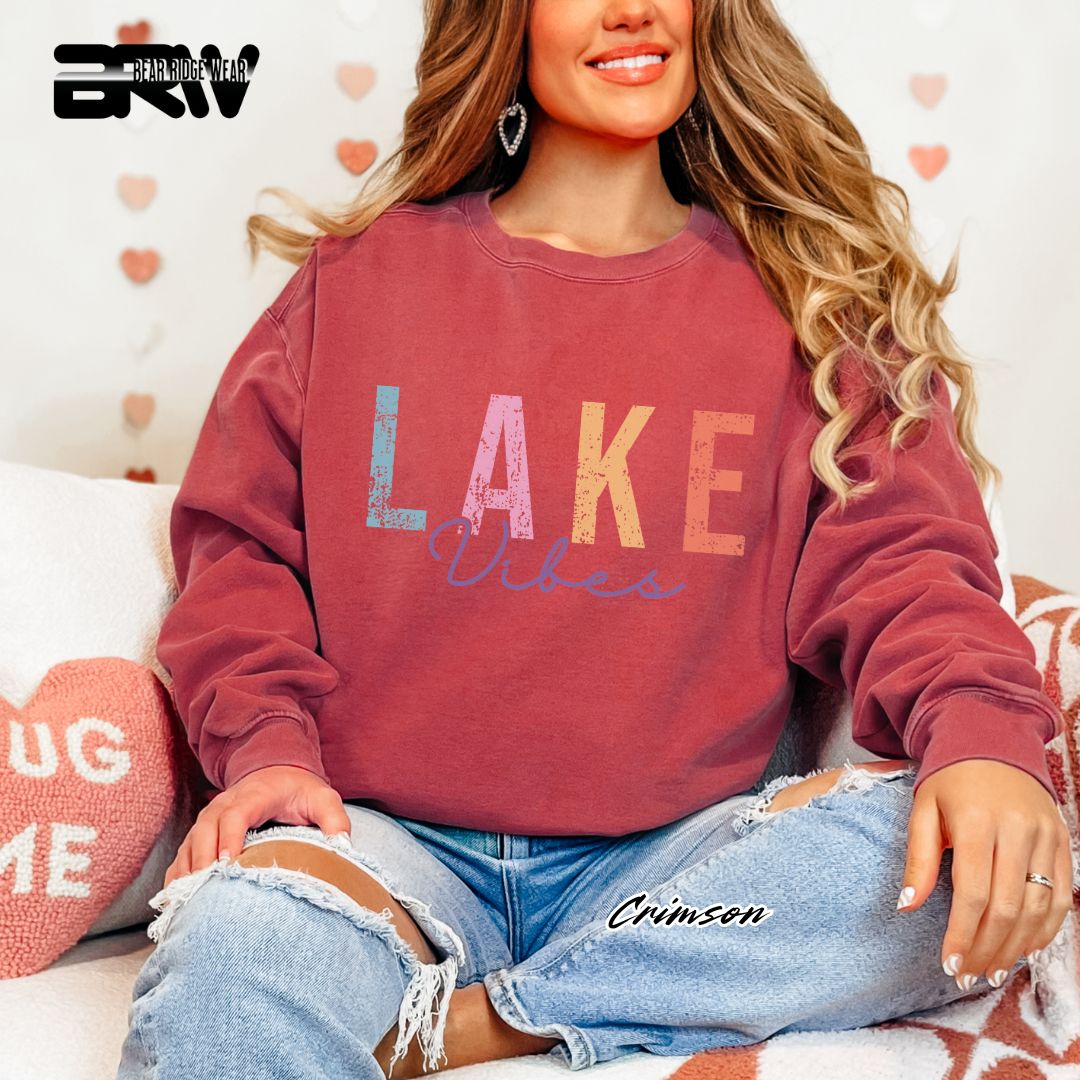 'Lake Vibes' Summer Long-Sleeve Tee
