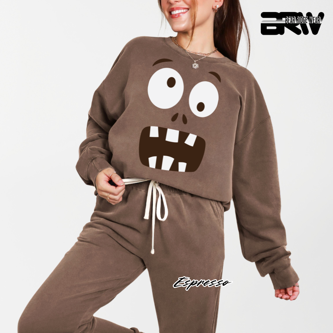 'Monster face' Fall Long Sleeve Tee