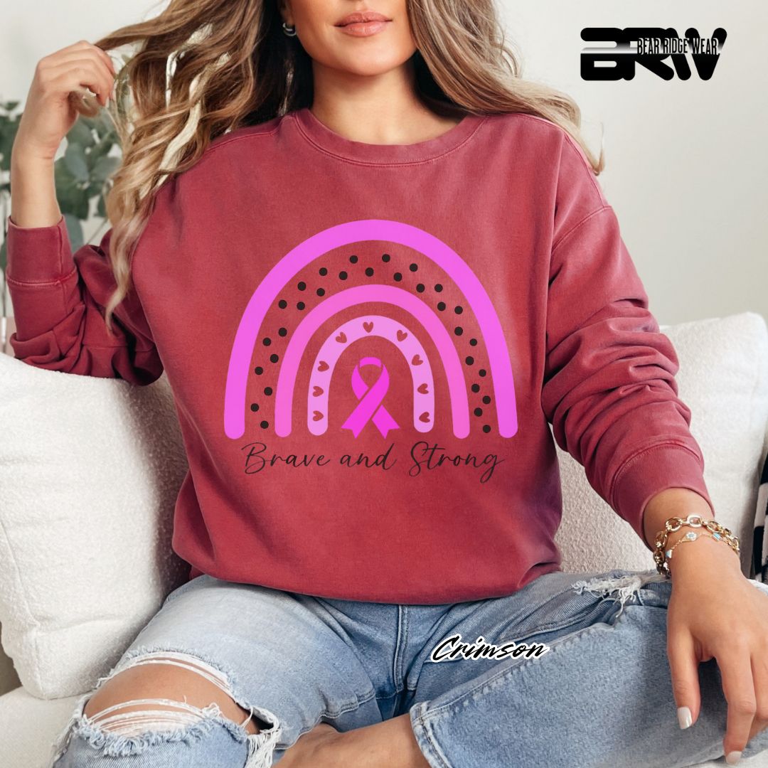 'Brave and Strong' Awareness Long Sleeve Tee