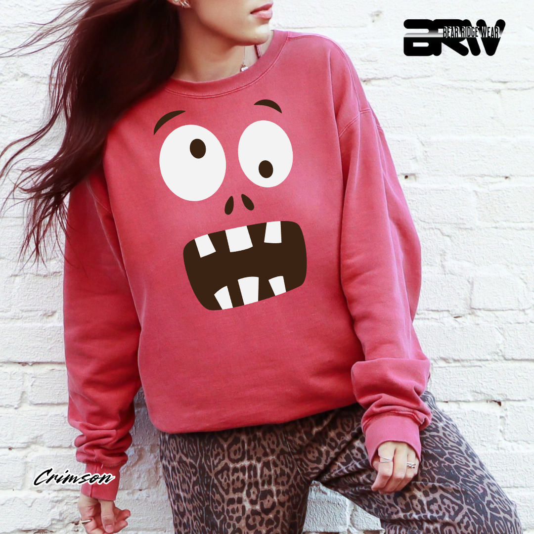 'Monster face' Fall Long Sleeve Tee