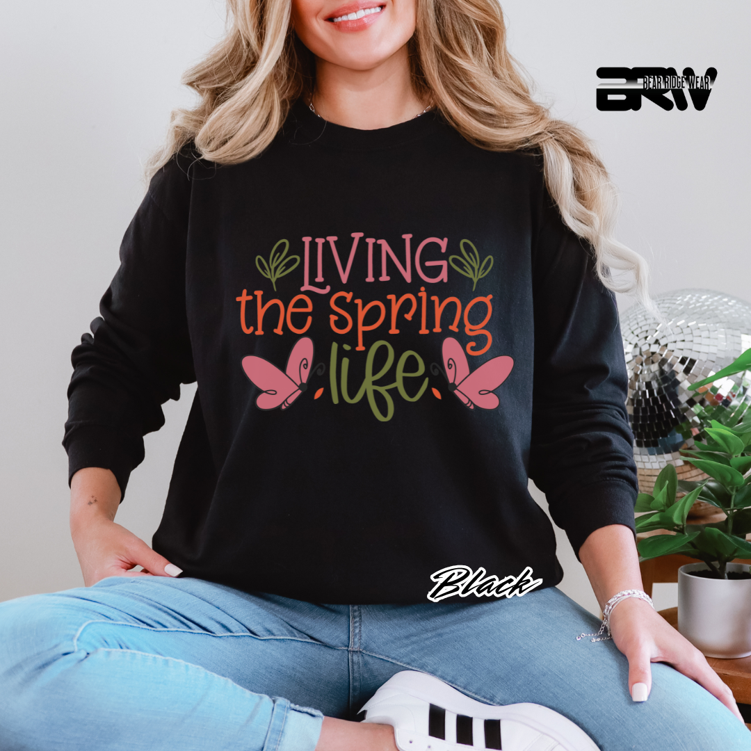 'Living the Spring Life' Long Sleeve Tee