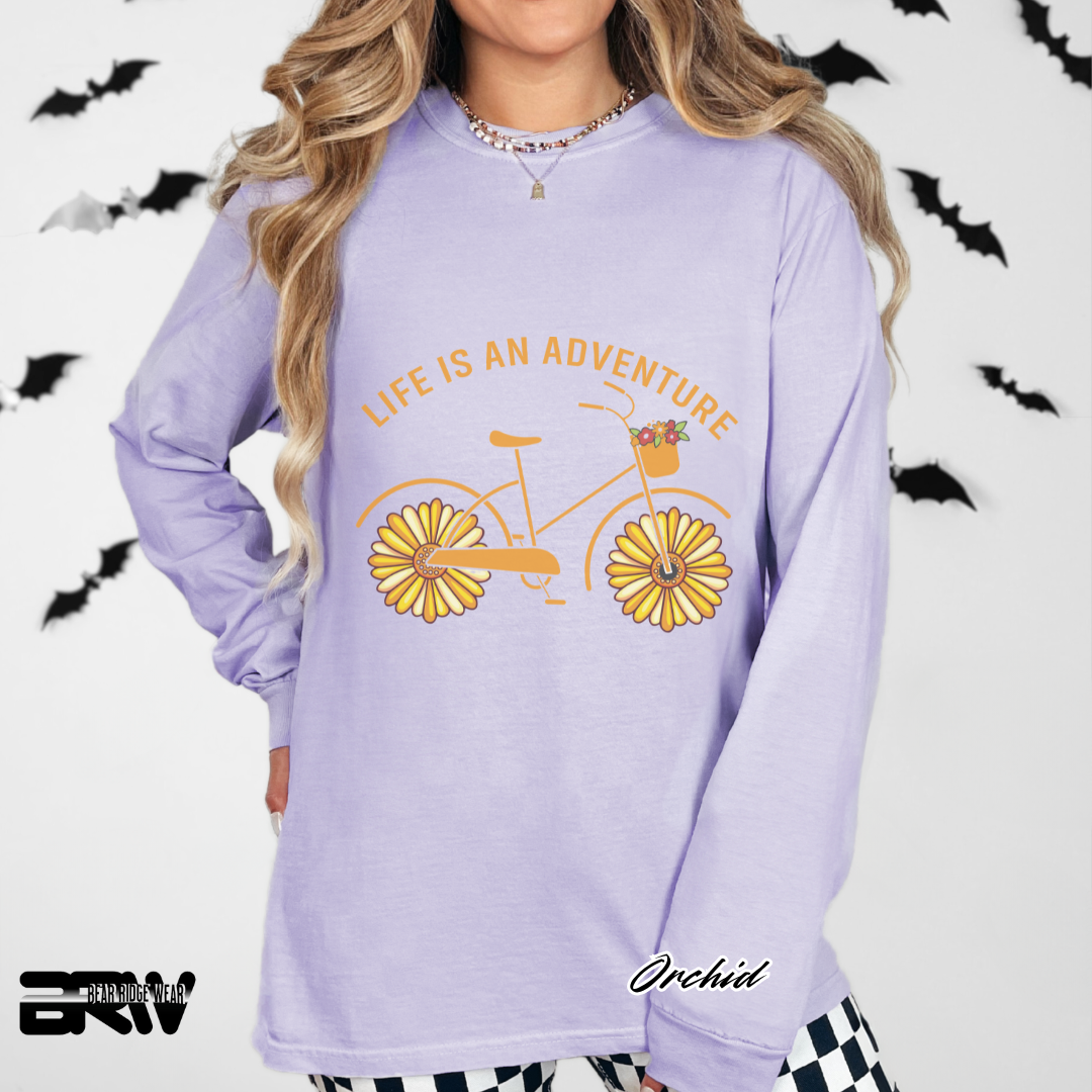 'Life is an adventure' Long Sleeve Tee