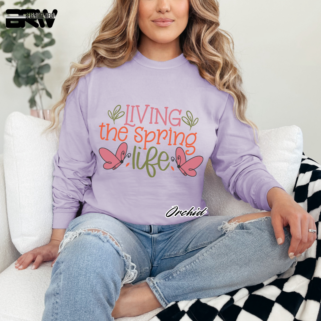 'Living the Spring Life' Long Sleeve Tee