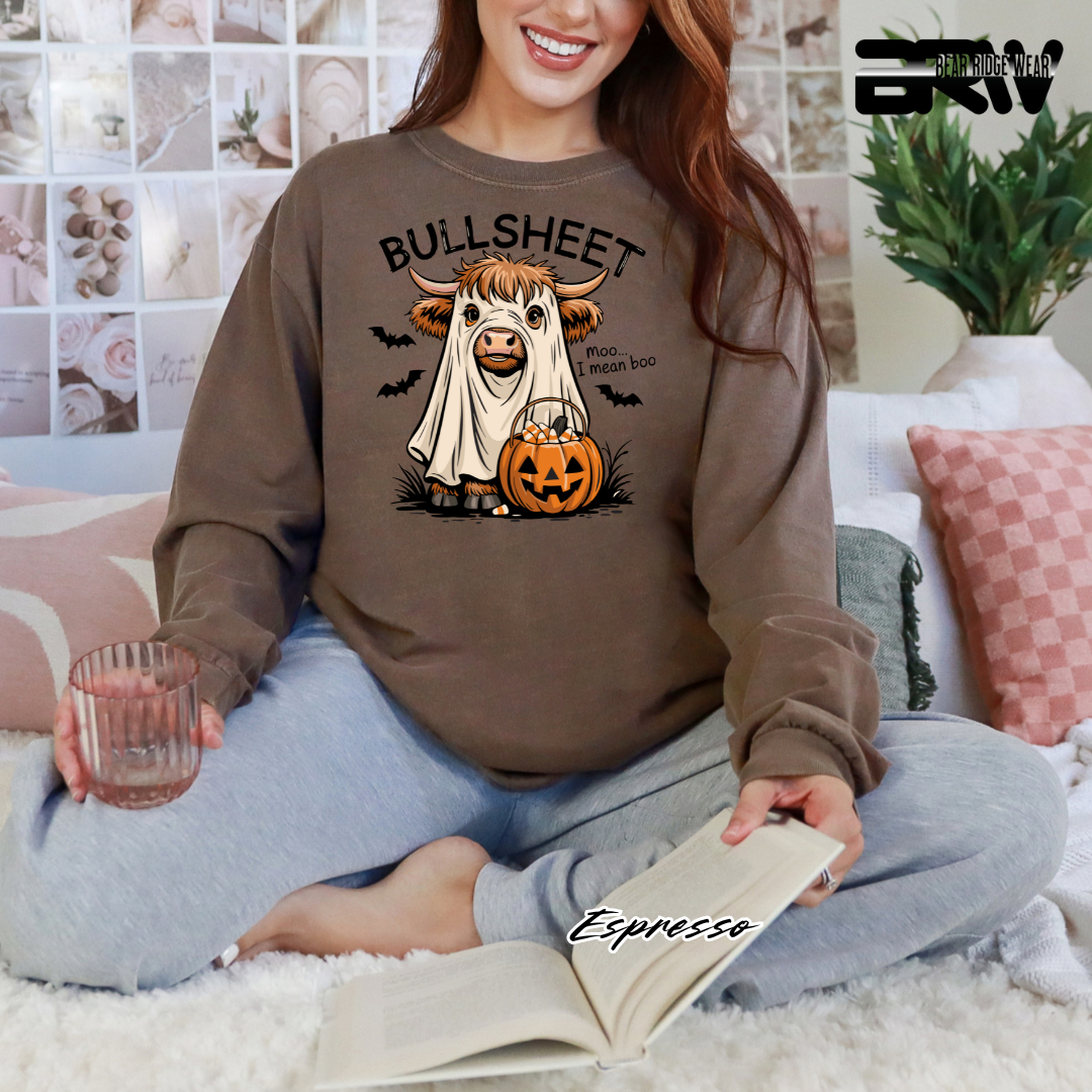 'Bull Sheet-Boo' Fall  Long Sleeve Tee