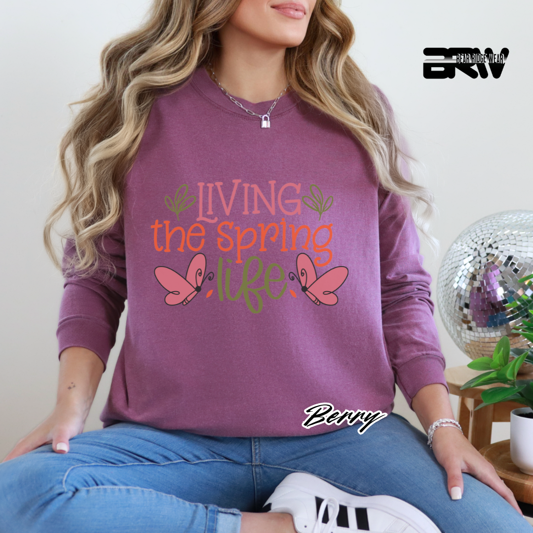 'Living the Spring Life' Long Sleeve Tee