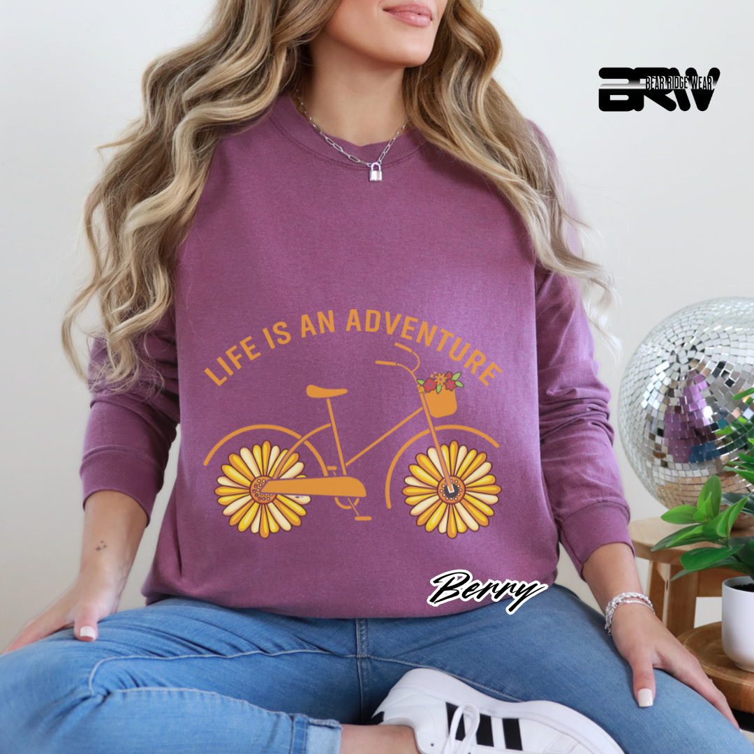 'Life is an adventure' Long Sleeve Tee