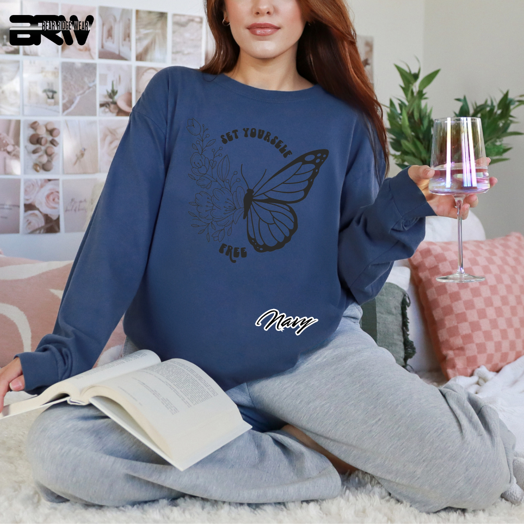 'Set Yourself Free' Long Sleeve Tee