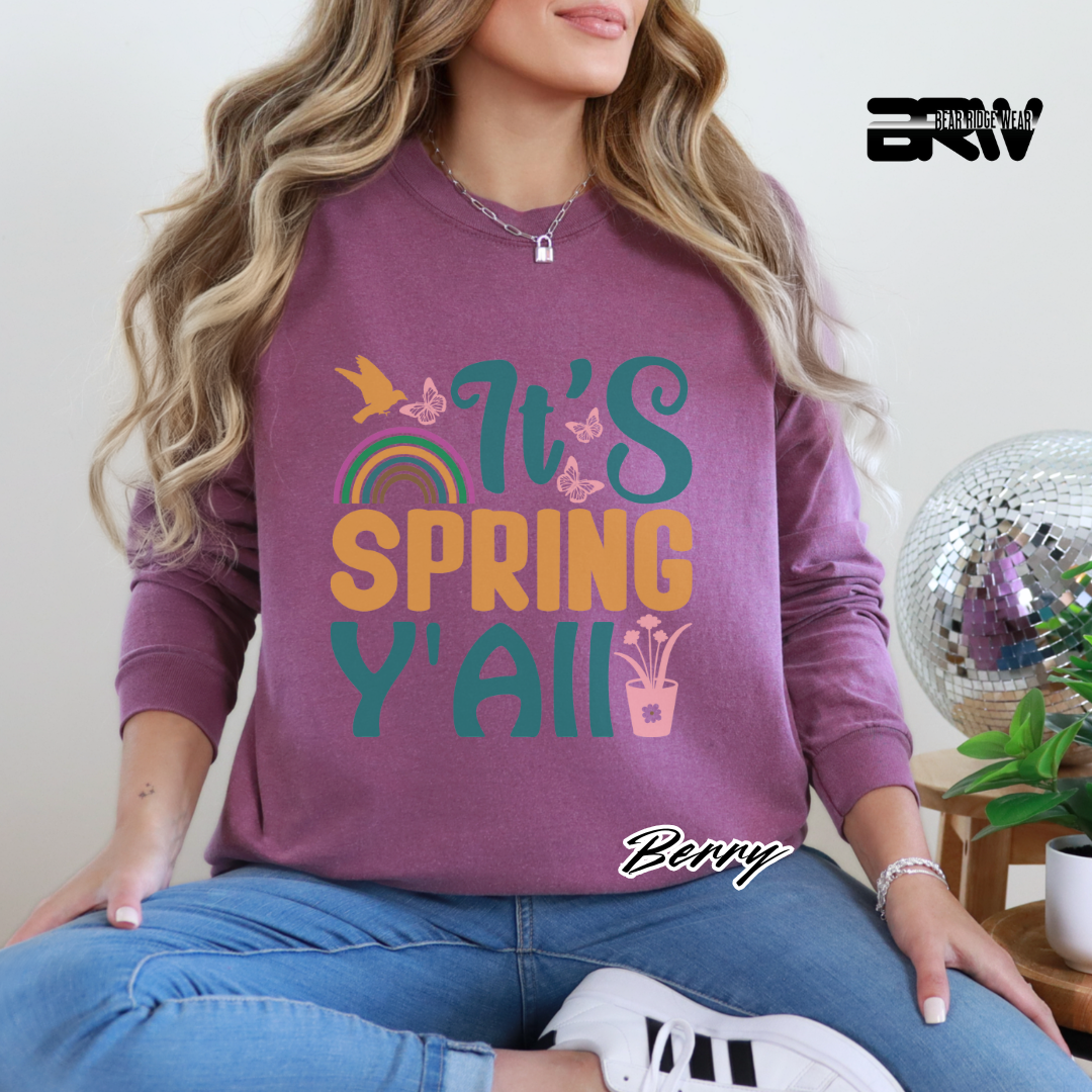 'It's Spring Y’all' Long Sleeve Tee