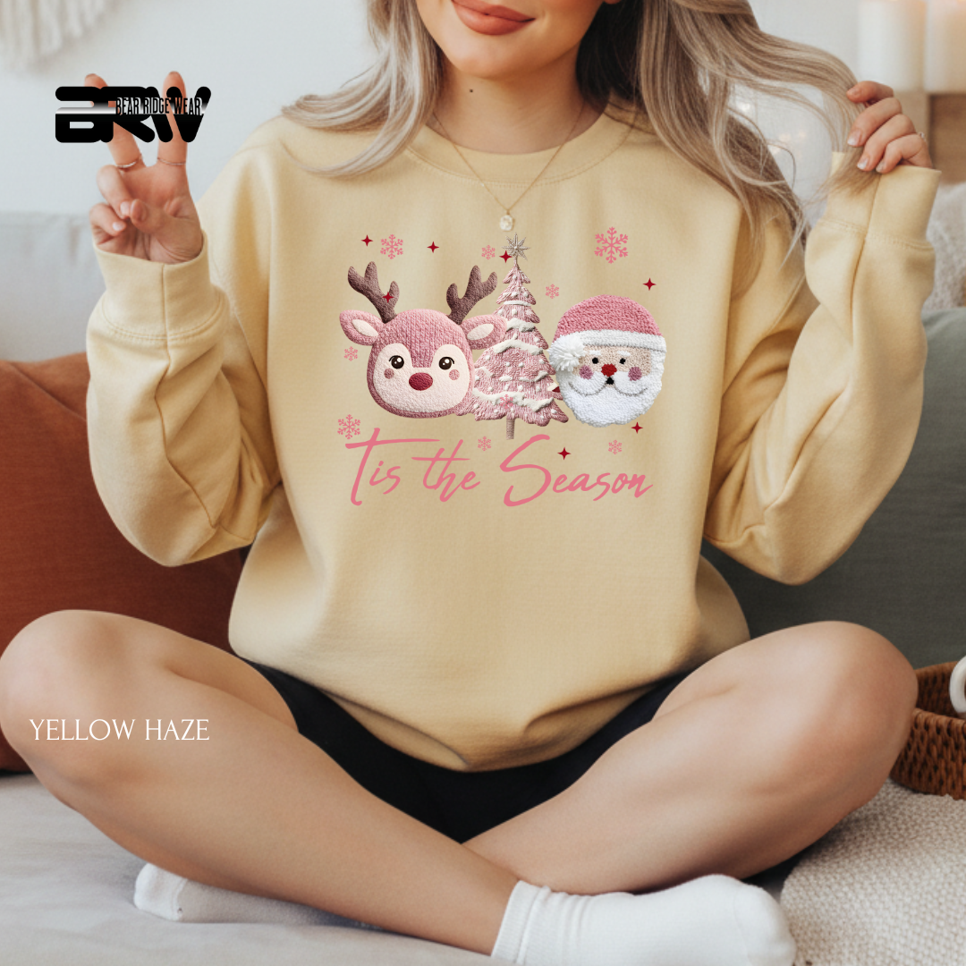 'Tis The Season Yarn 2' Christmas Crewneck Sweatshirt
