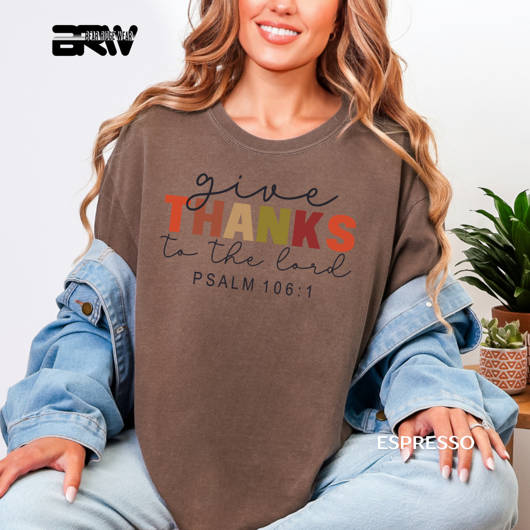 'Give Thanks To The Lord' Faith Tee