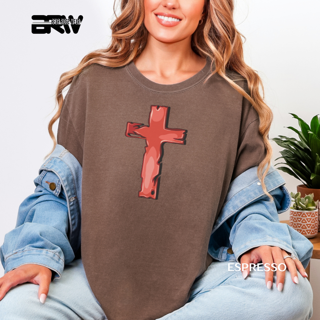 'Cross-Red' Faith Tee