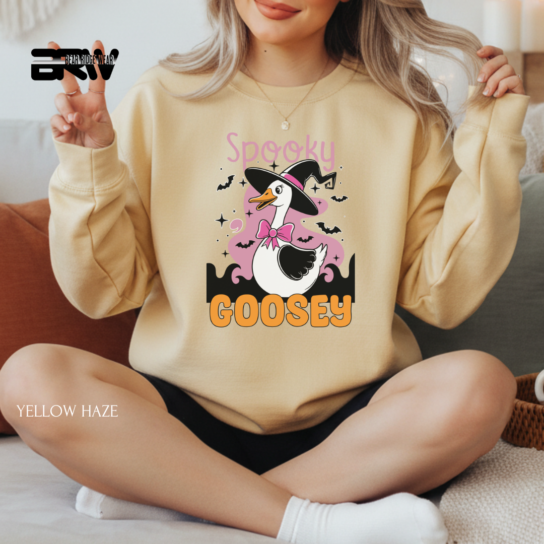 'Spooky Goosey' Fall Crewneck Sweatshirt