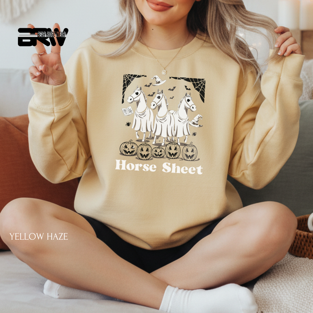 'Horse Sheet' Fall Crewneck Sweatshirt