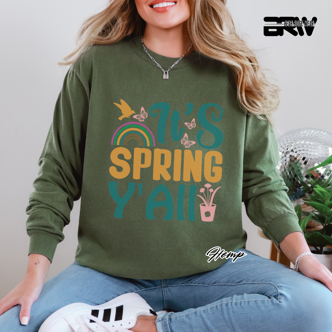 'It's Spring Y’all' Long Sleeve Tee