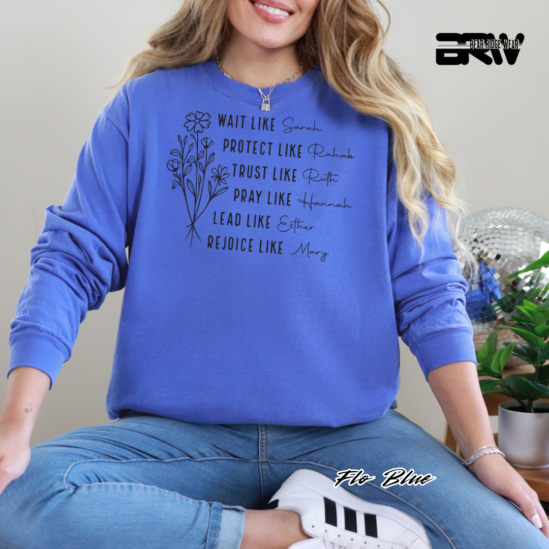 'Women Of Bible with Sleeve' Fall Long-Sleeve Tee