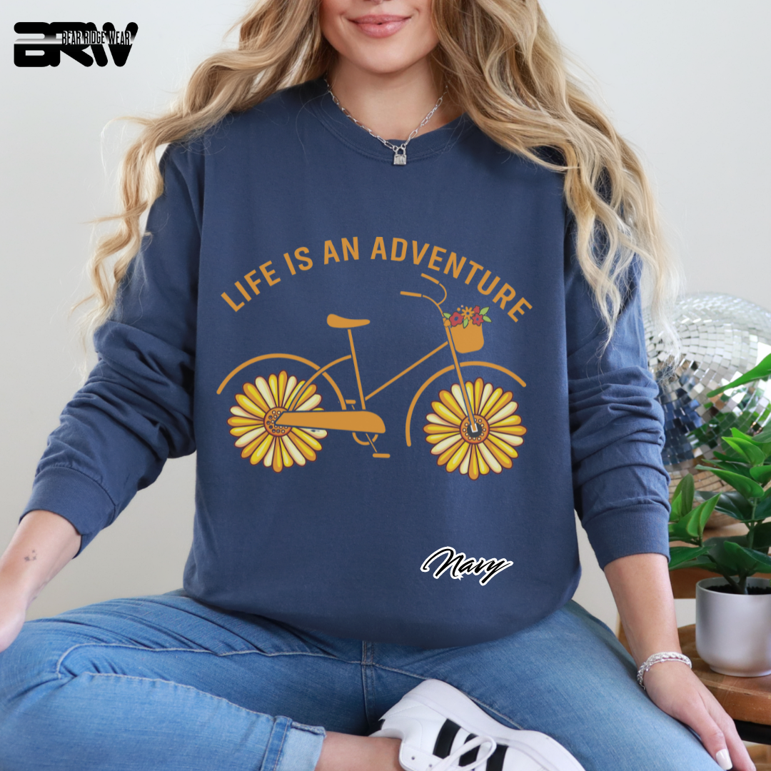 'Life is an adventure' Long Sleeve Tee