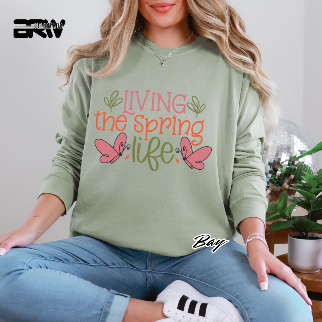 'Living the Spring Life' Long Sleeve Tee