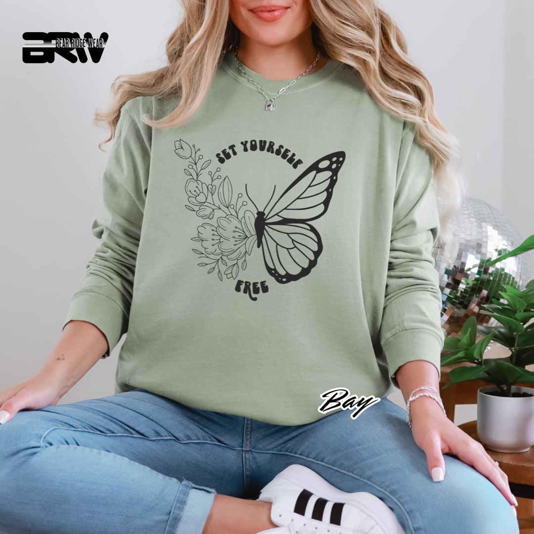 'Set Yourself Free' Long Sleeve Tee