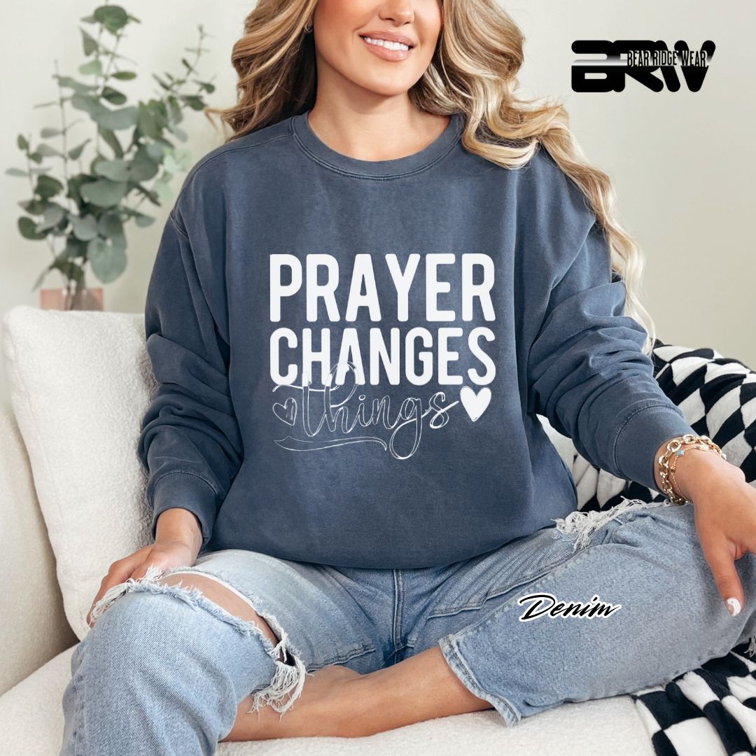 'Prayer Changes Things' Faith Long Sleeve Tee