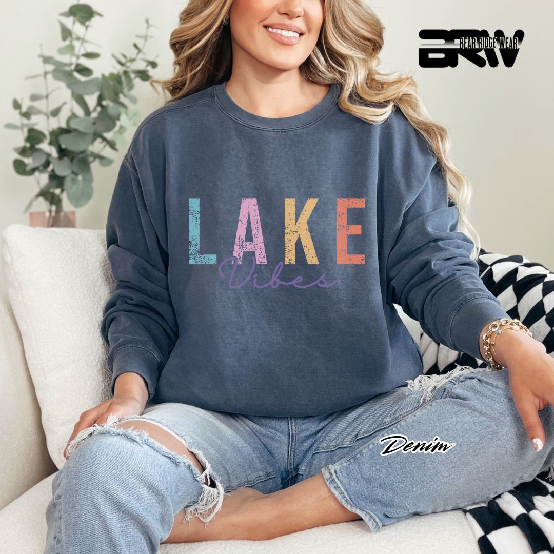 'Lake Vibes' Summer Long-Sleeve Tee