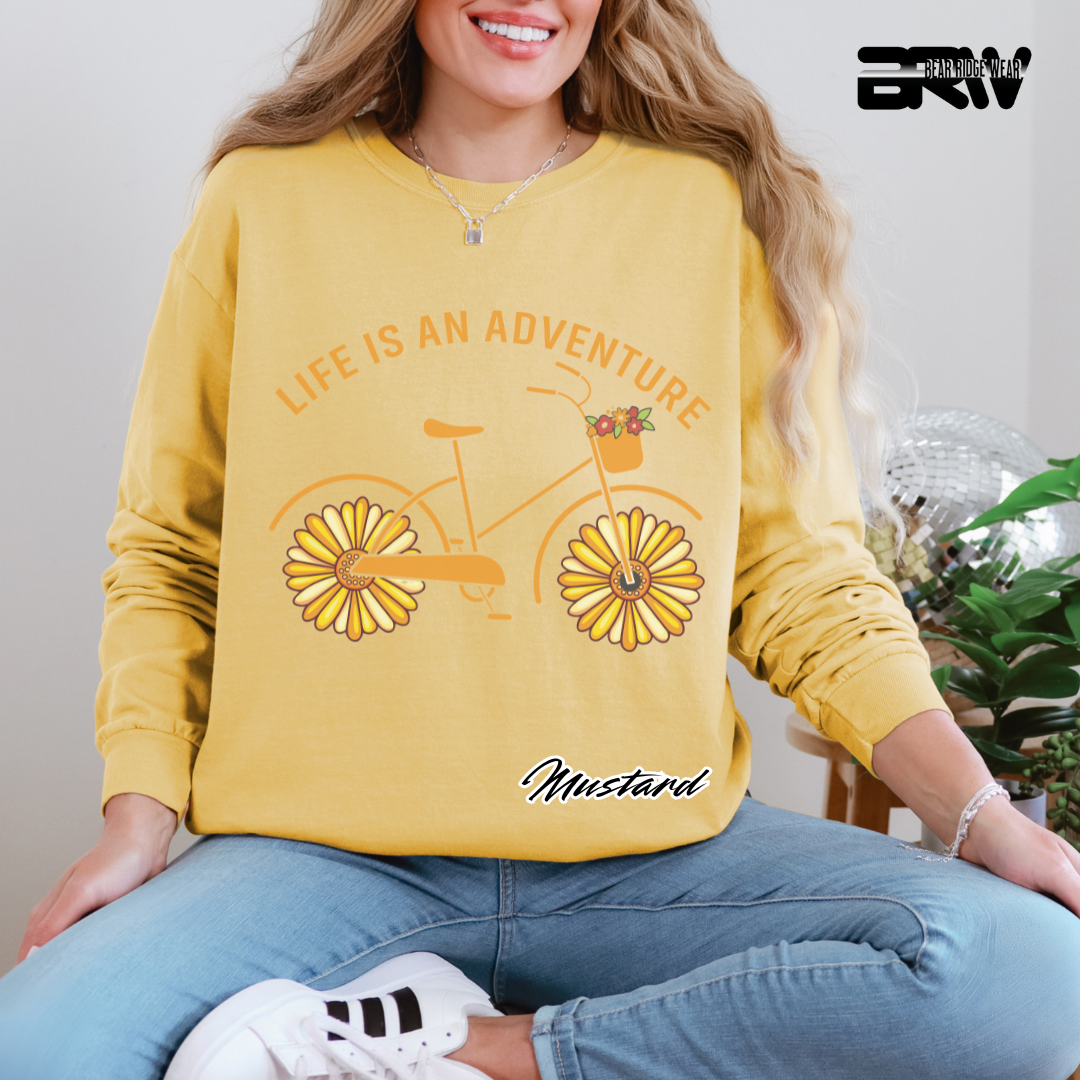 'Life is an adventure' Long Sleeve Tee