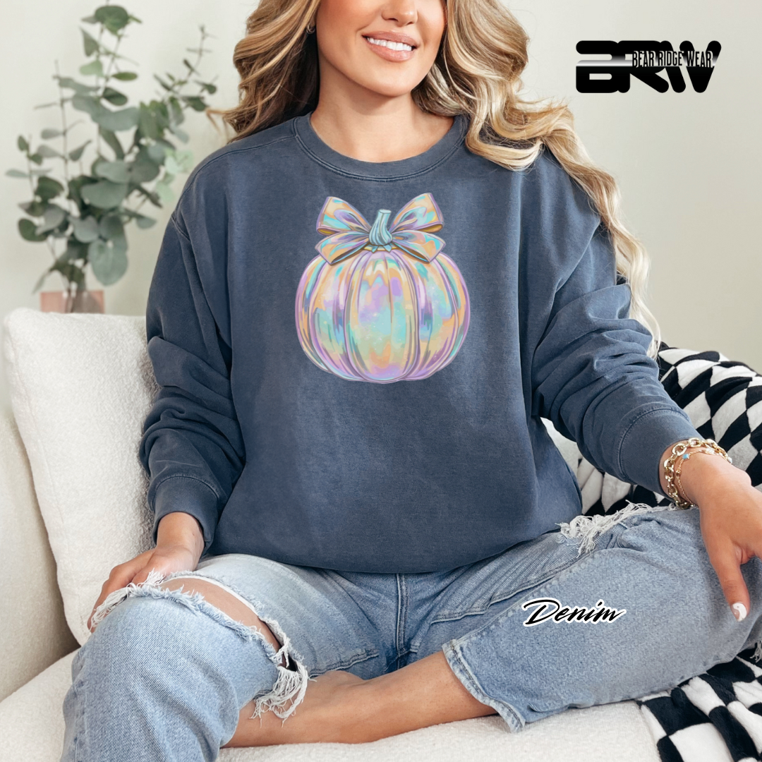'Iridescent Pumpkin' Fall Long Sleeve Tee