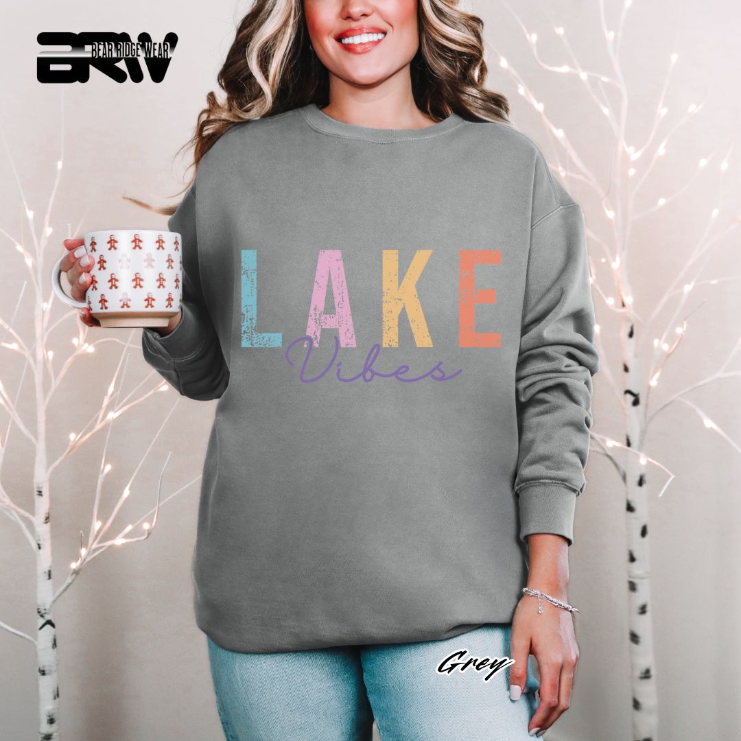 'Lake Vibes' Summer Long-Sleeve Tee
