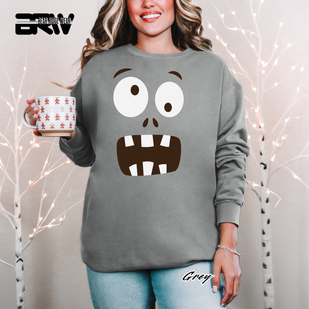 'Monster face' Fall Long Sleeve Tee