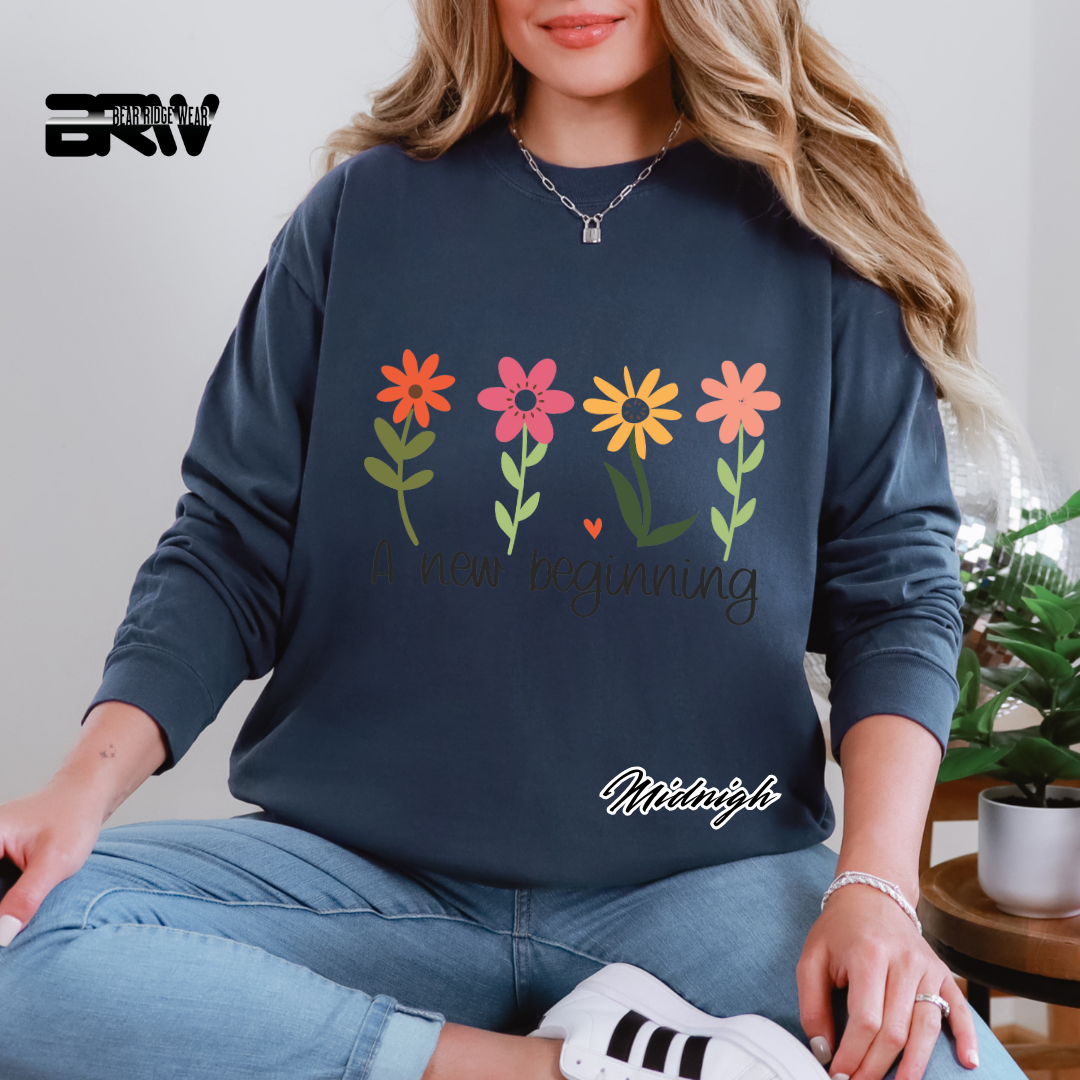 'A new beginning' Long sleeve Tee