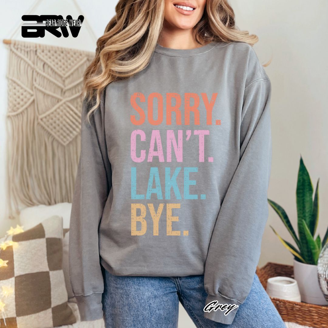 'Sorry Can't Lake Bye' Summer Long-Sleeve Tee