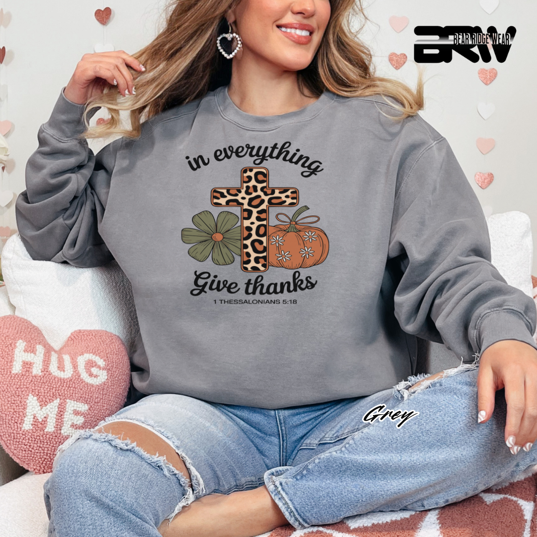 'In Everything Give Thanks' Fall Long Sleeve Tee