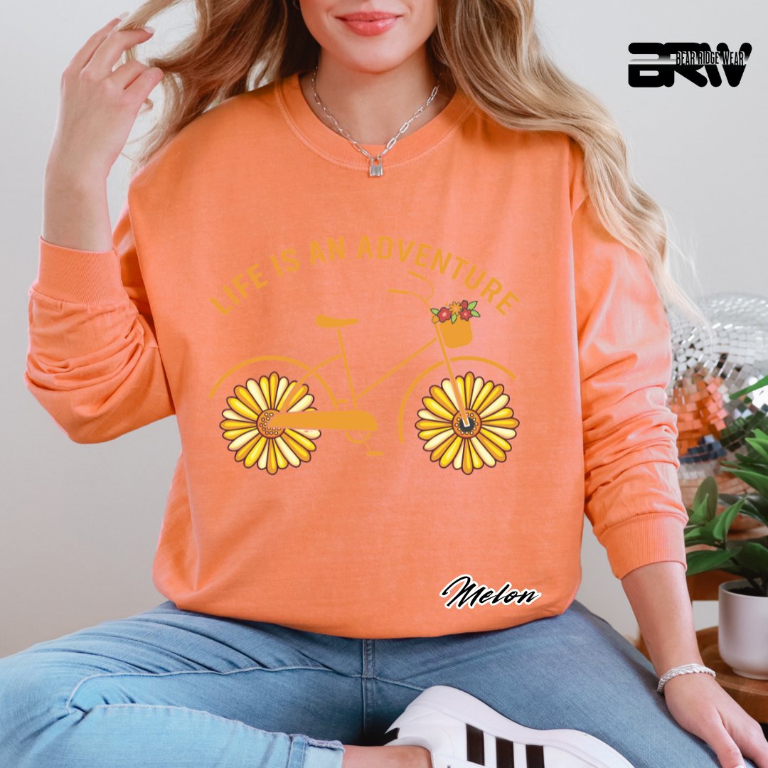 'Life is an adventure' Long Sleeve Tee