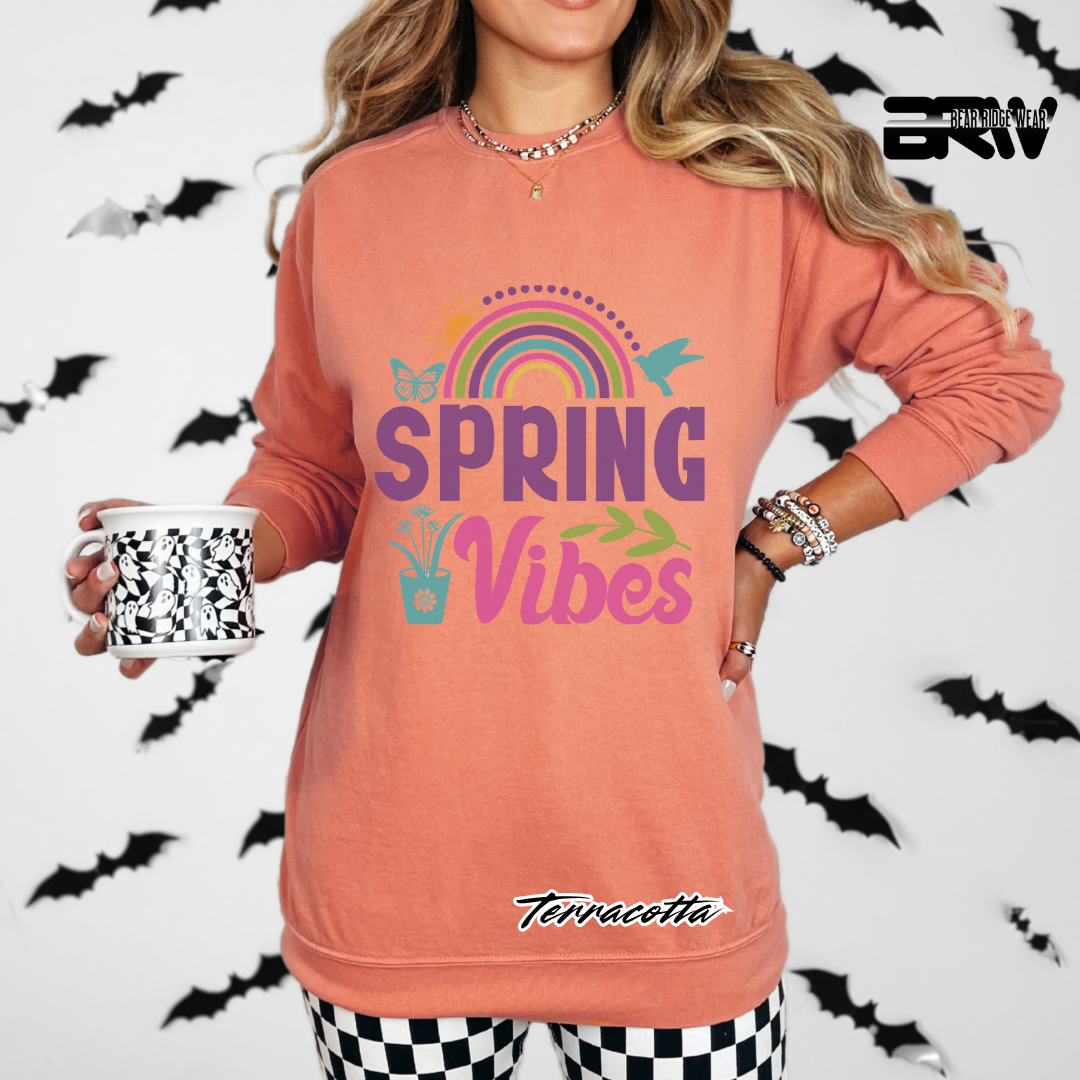 'Spring Vibes' Long Sleeve Tee
