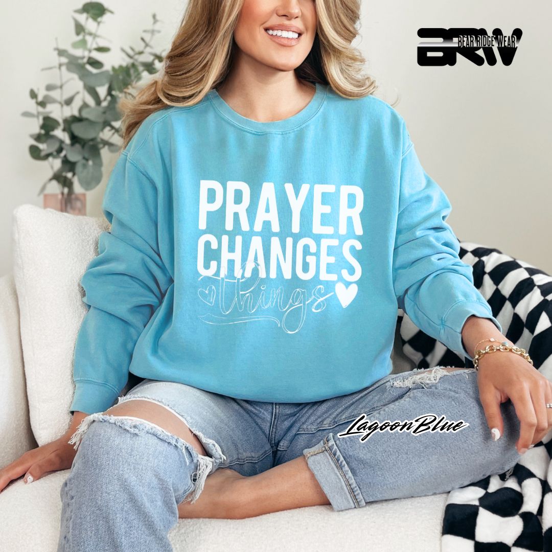'Prayer Changes Things' Faith Long Sleeve Tee