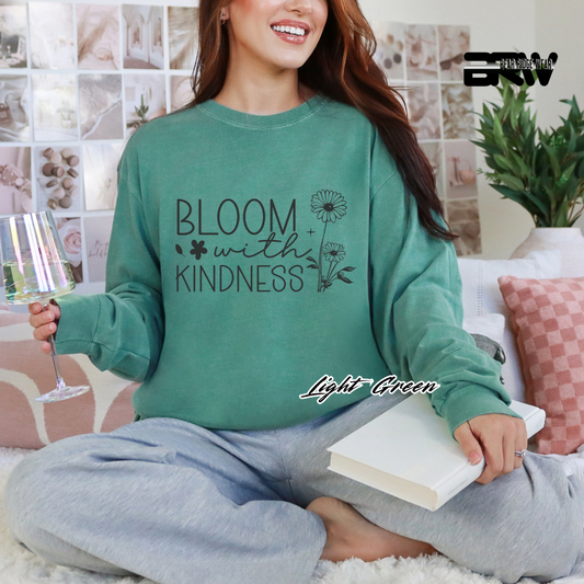 'Bloom with kindness' Long Sleeve Tee
