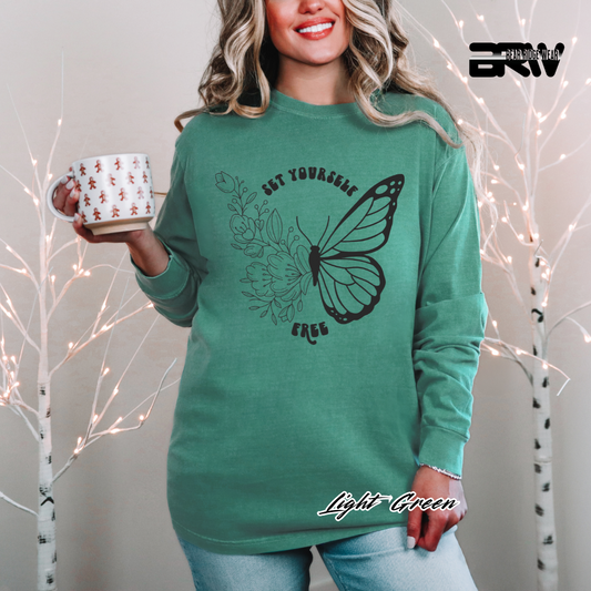 'Set Yourself Free' Long Sleeve Tee