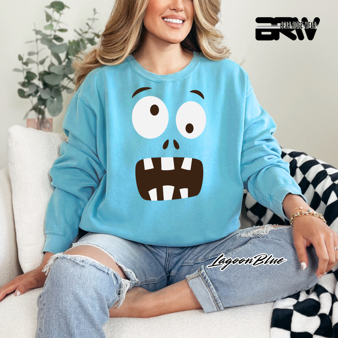 'Monster face' Fall Long Sleeve Tee