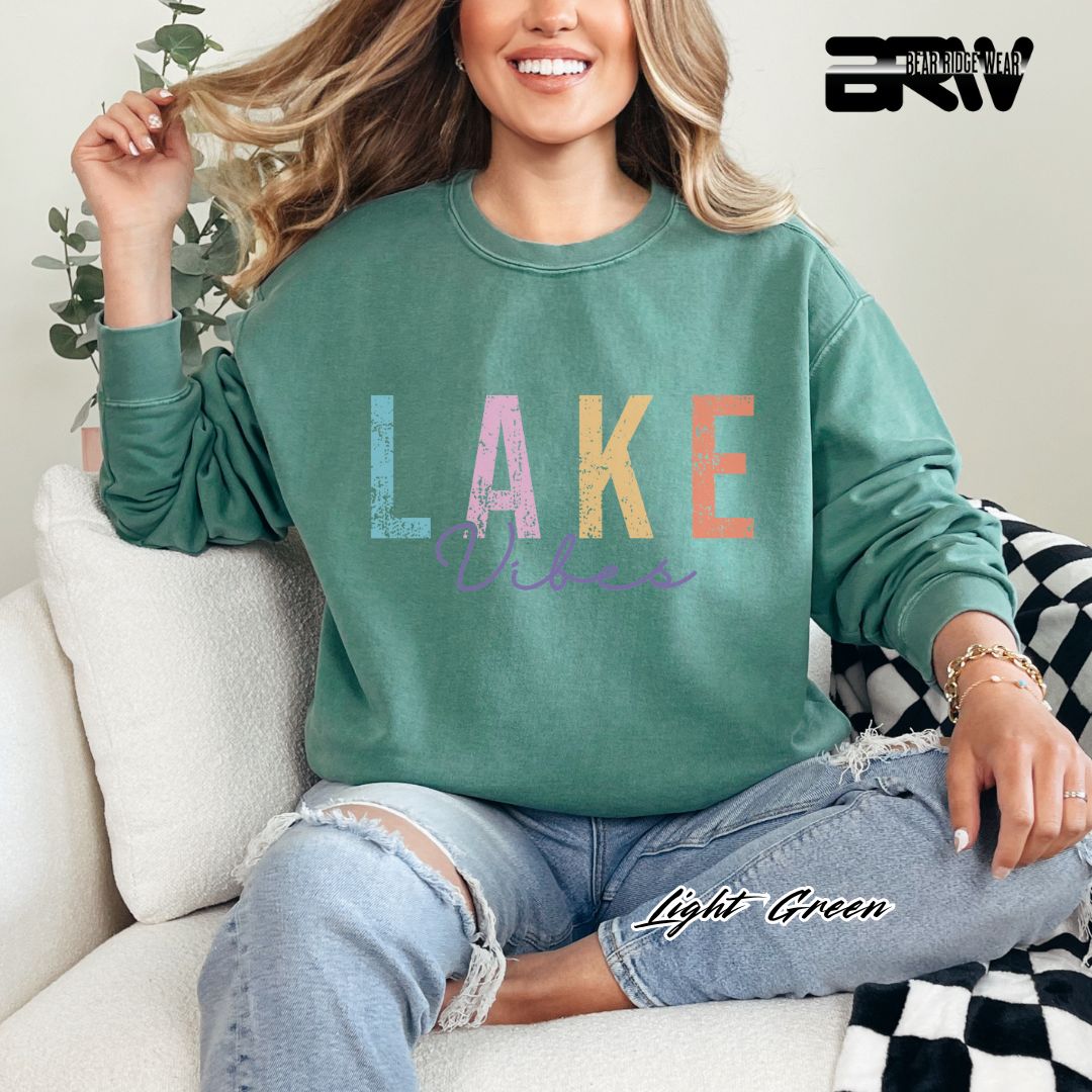 'Lake Vibes' Summer Long-Sleeve Tee