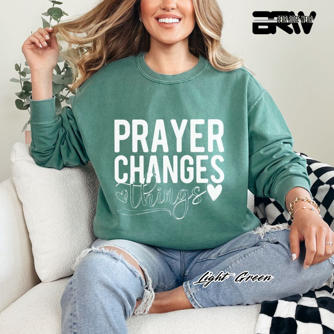 'Prayer Changes Things' Faith Long Sleeve Tee