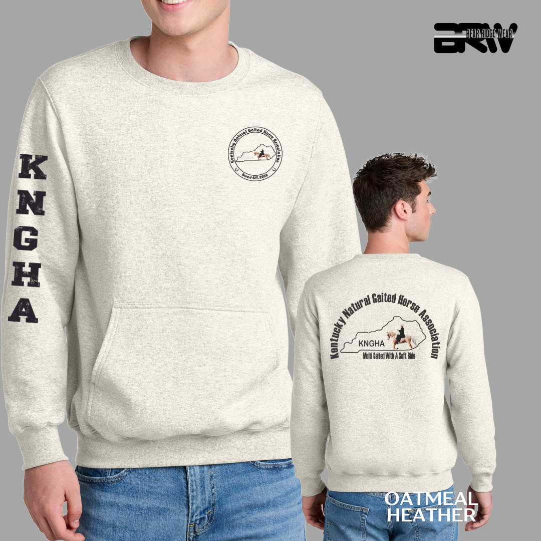 KNGHA Kangaroo Pocket Crewneck Black
