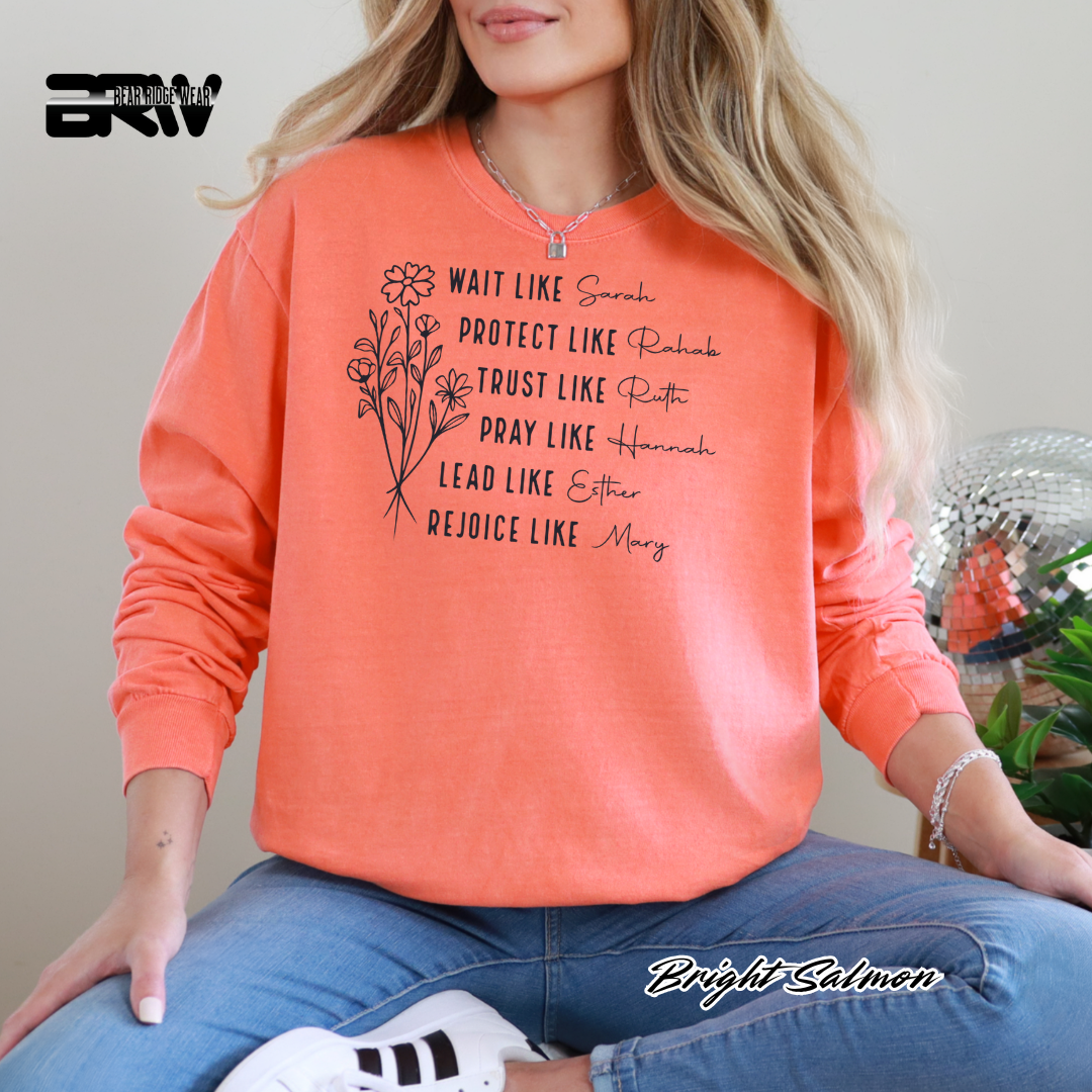 'Women Of Bible with Sleeve' Fall Long-Sleeve Tee