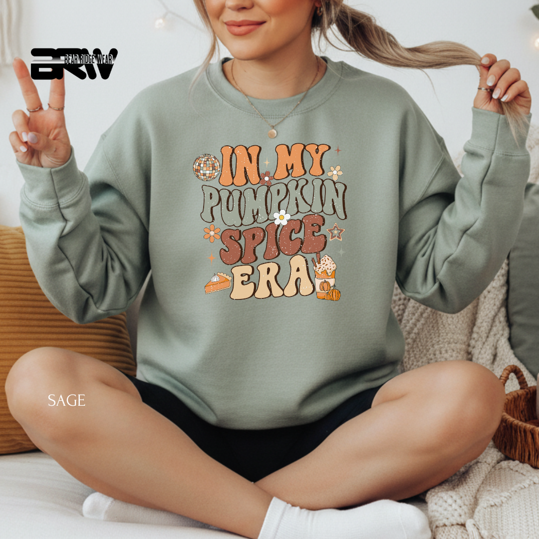 'In My Pumpkin Spice Era' Fall Crewneck Sweatshirt