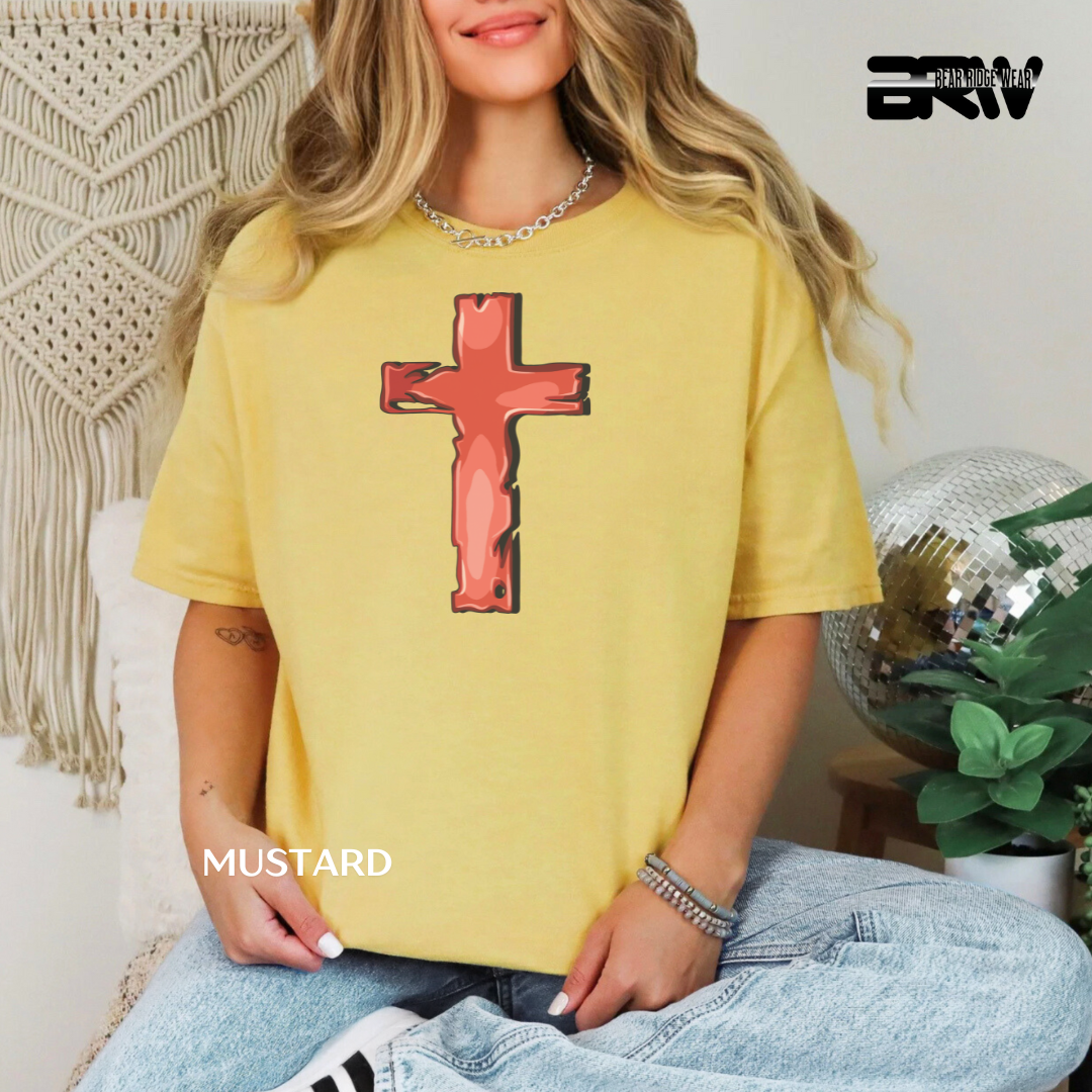 'Cross-Red' Faith Tee