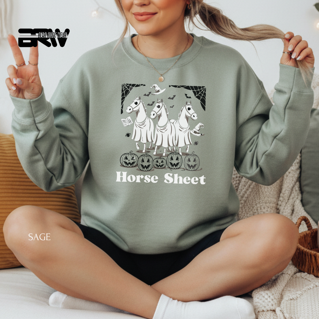 'Horse Sheet' Fall Crewneck Sweatshirt
