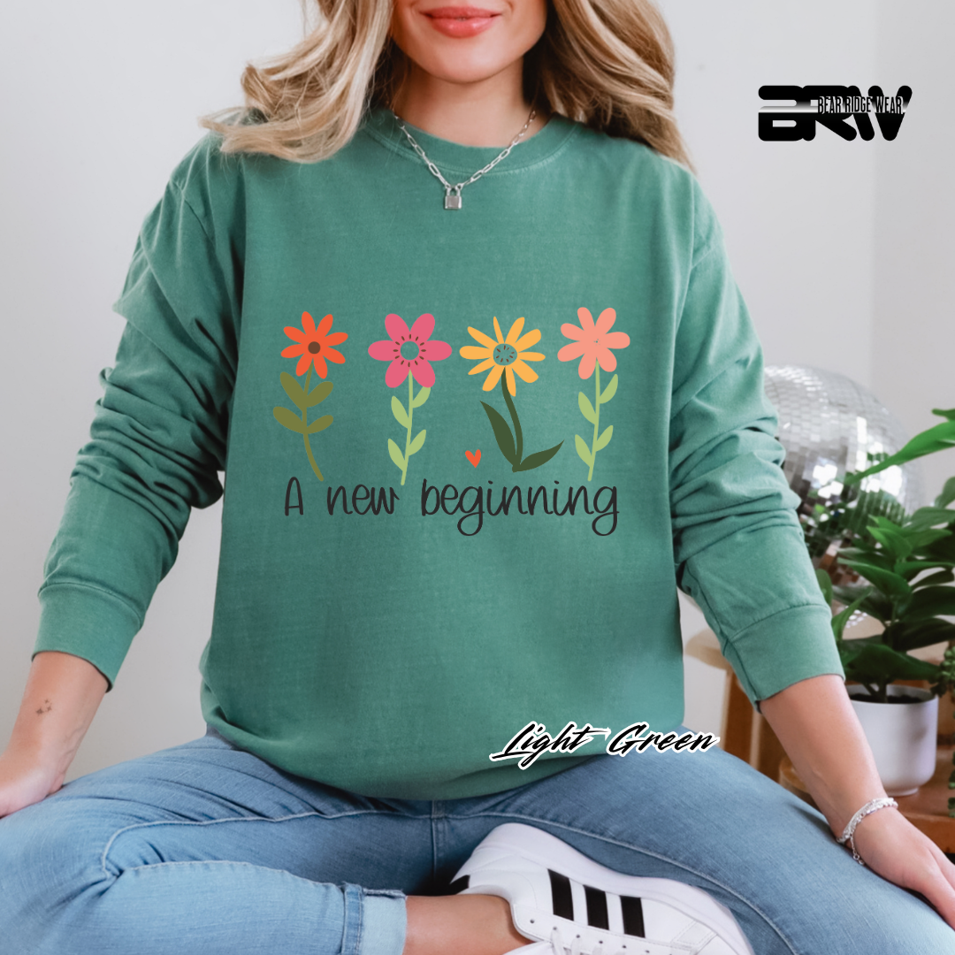 'A new beginning' Long sleeve Tee