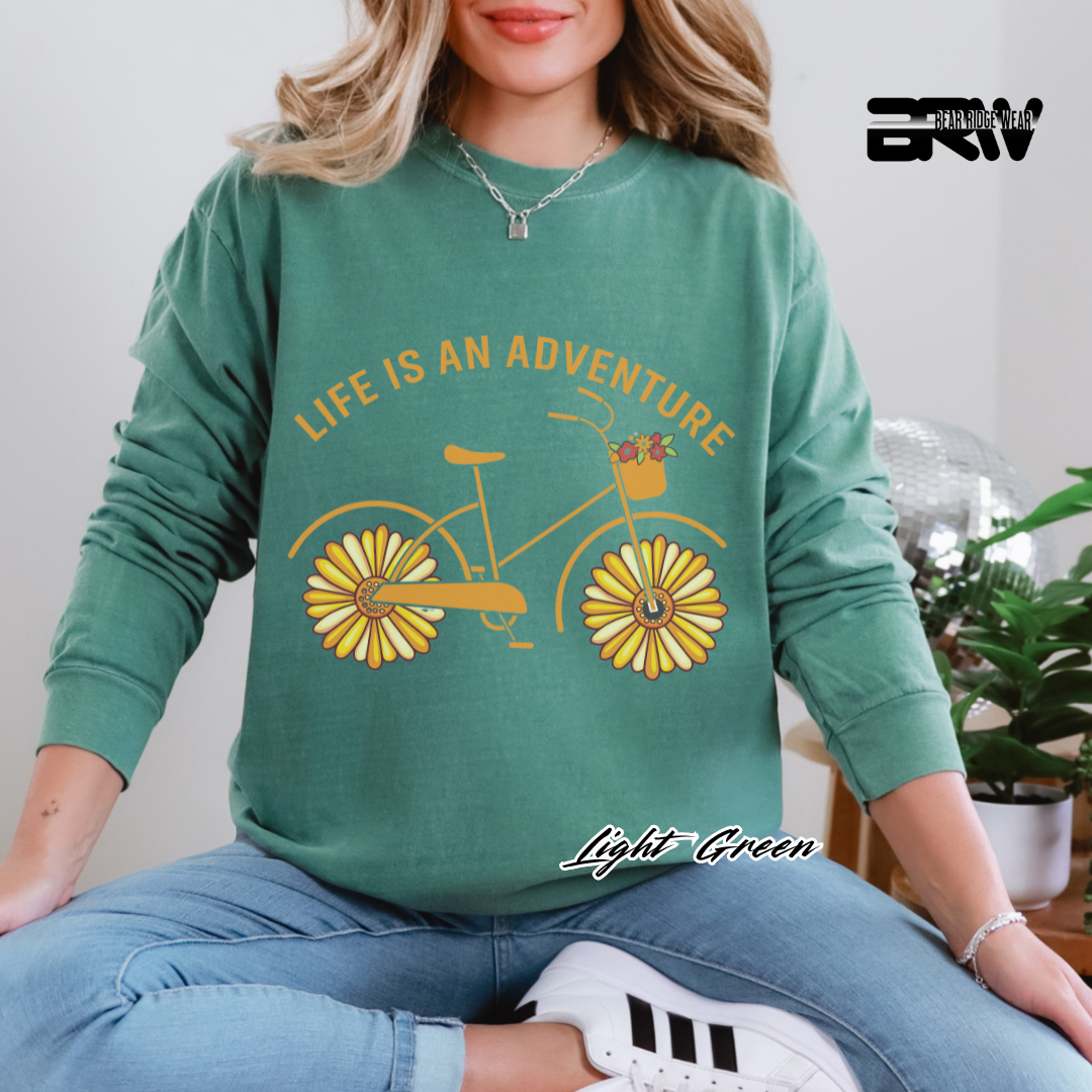 'Life is an adventure' Long Sleeve Tee