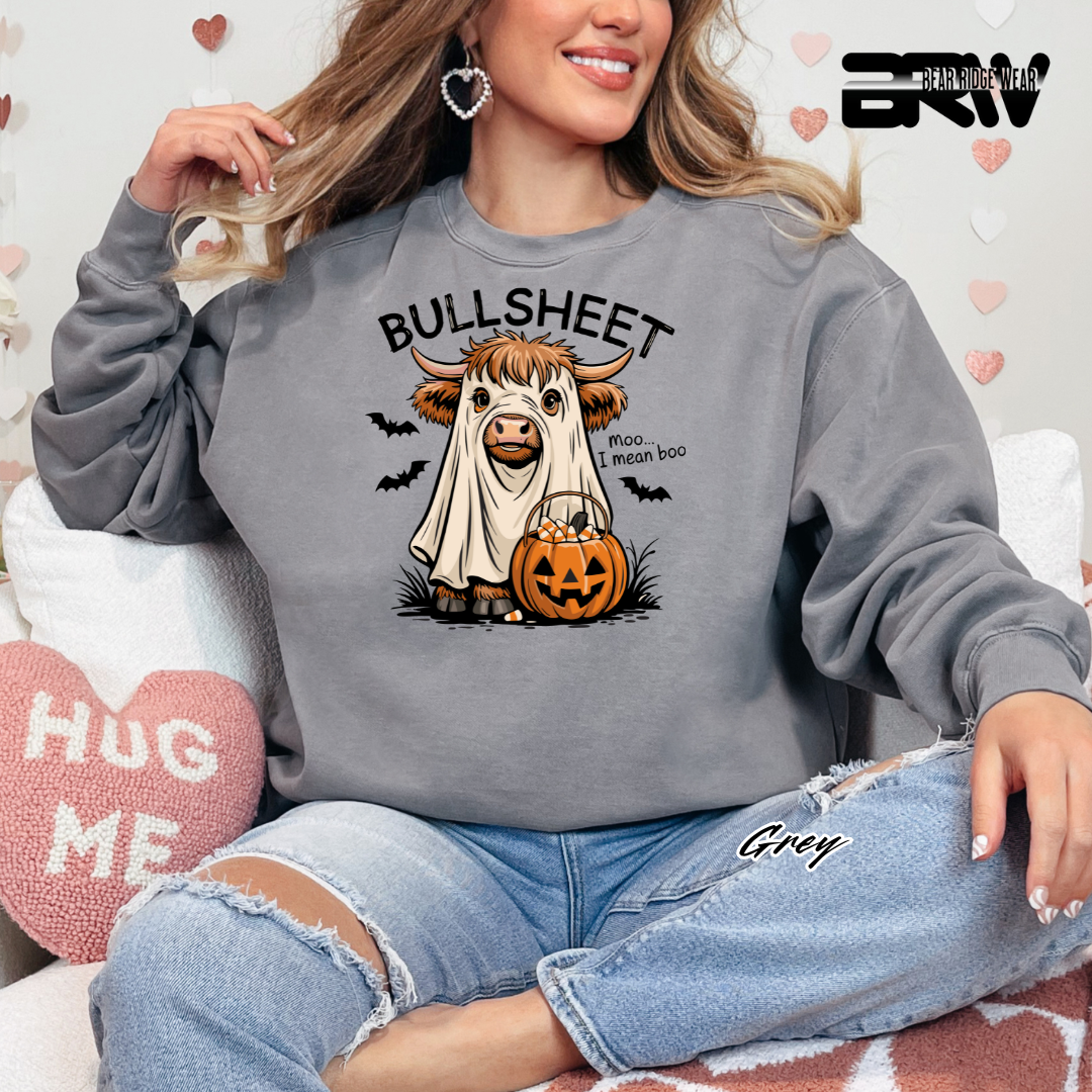 'Bull Sheet-Boo' Fall  Long Sleeve Tee
