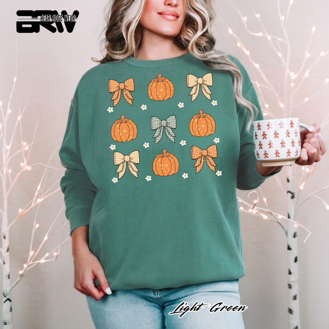 'Pumpkin Distressed football' Fall Long Sleeve Tee